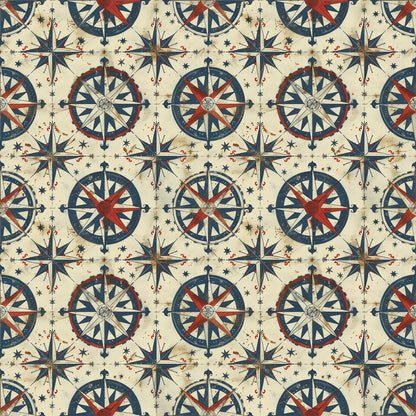Mariner's Star Pattern 4 Minky Fabric