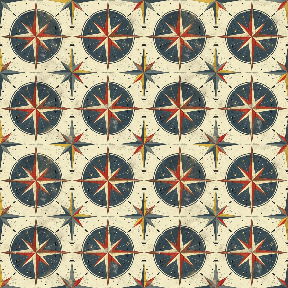 Mariner's Star Pattern 5 Minky Fabric