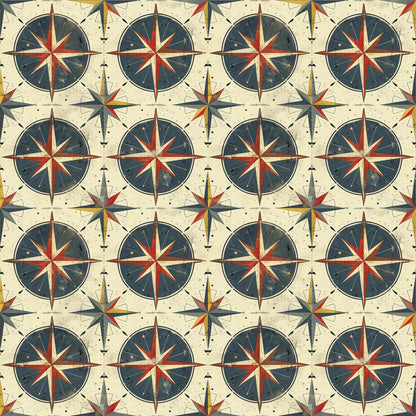 Mariner's Star Pattern 5 Minky Fabric