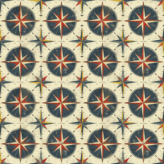 Mariner's Star Pattern 5 Minky Fabric