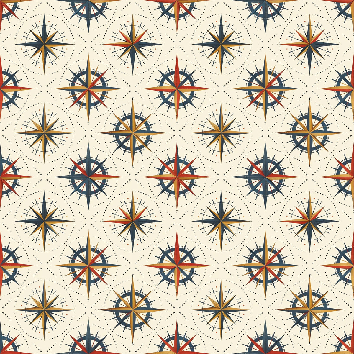 Mariner's Star Pattern 6 Minky Fabric