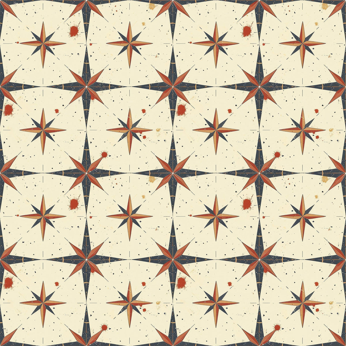 Mariner's Star Pattern 7 Minky Fabric