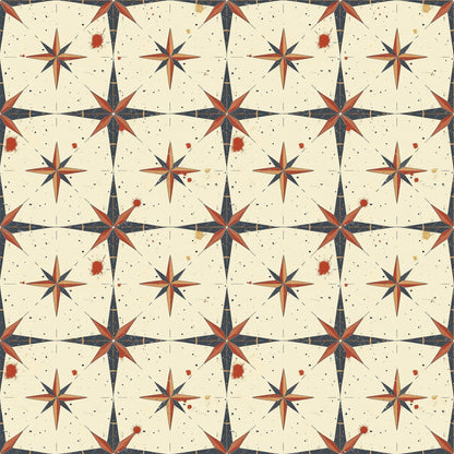 Mariner's Star Pattern 7 Minky Fabric