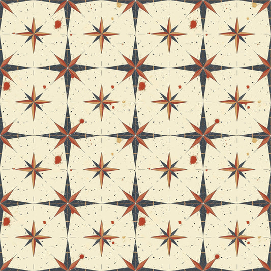 Mariner's Star Pattern 7 Minky Fabric