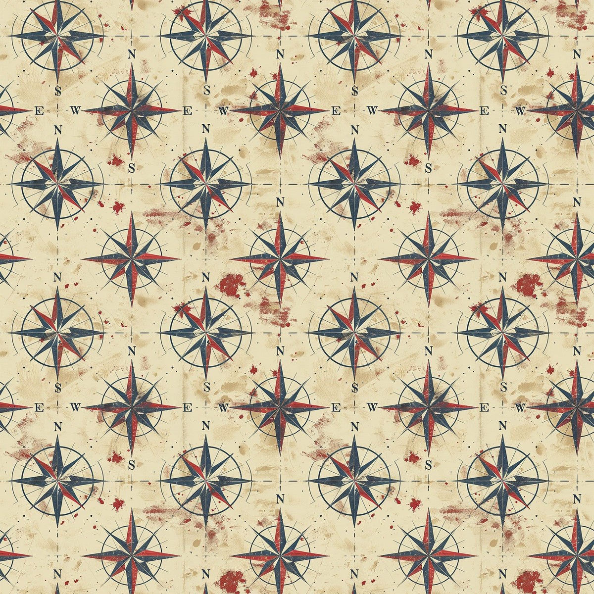 Mariner's Star Pattern 9 Minky Fabric