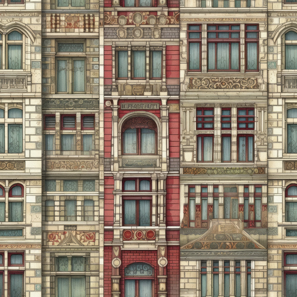 Ornate Balconies Pattern 10 Minky Fabric