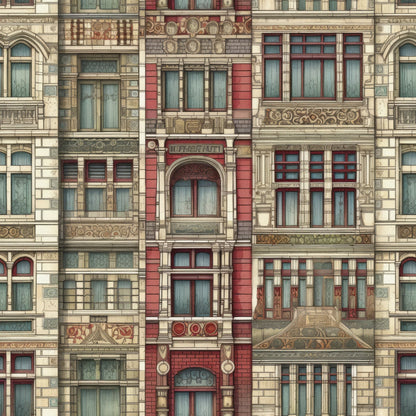 Ornate Balconies Pattern 10 Minky Fabric