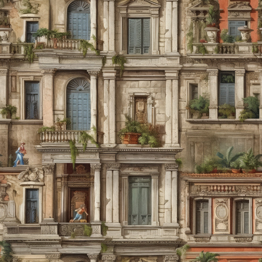 Ornate Balconies Pattern 2 Minky Fabric