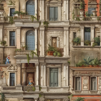 Ornate Balconies Pattern 2 Minky Fabric