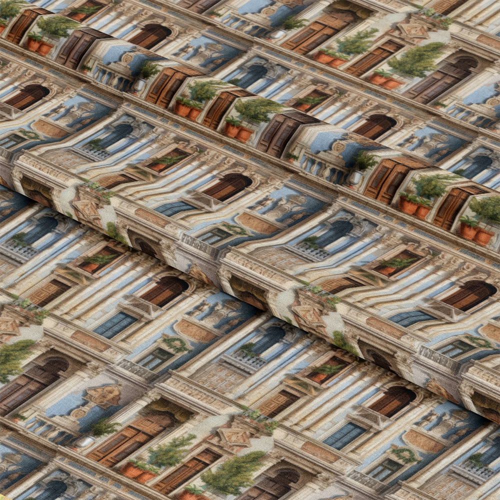 Classical Facade Pattern 6 Quilting Cotton Fabric