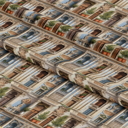 Classical Facade Pattern 6 Quilting Cotton Fabric