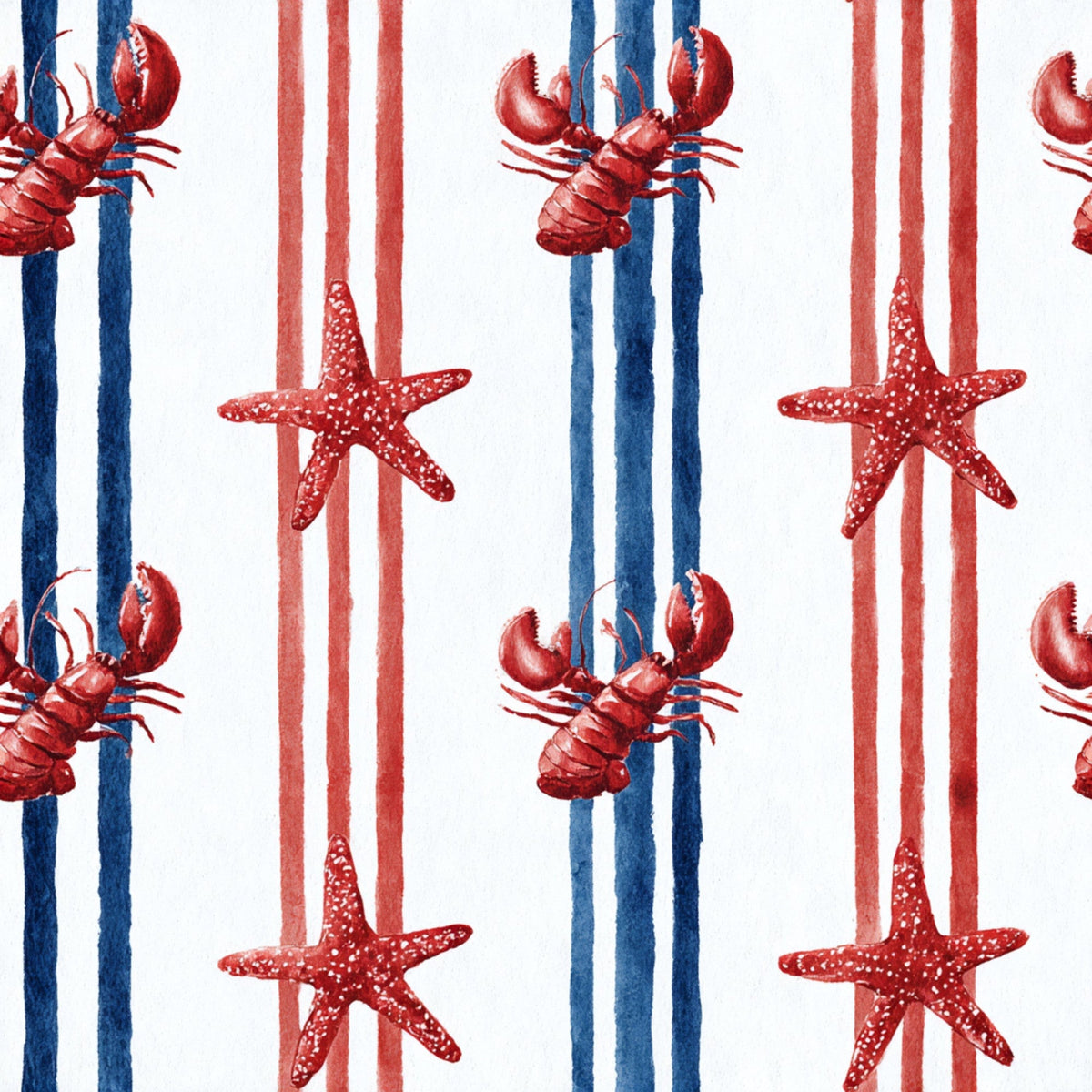 Lobster Bay Pattern 11 Minky Fabric