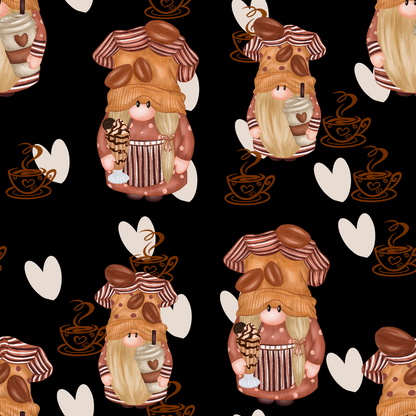 Latte Lane Pattern 10 Minky Fabric