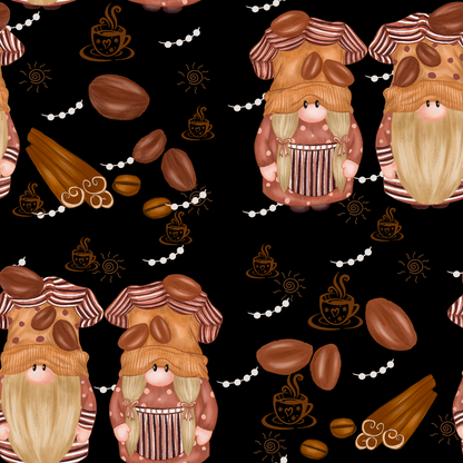 Latte Lane Pattern 1 Minky Fabric