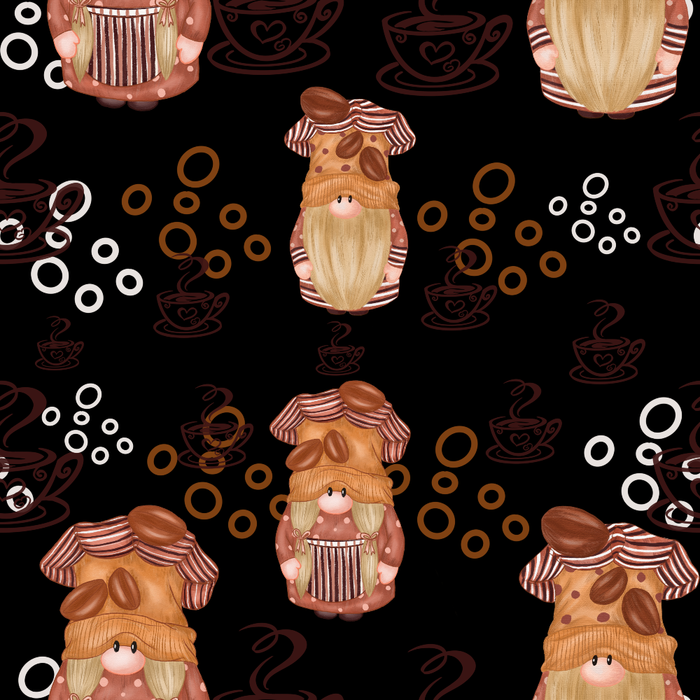 Latte Lane Pattern 3 Minky Fabric