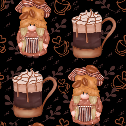 Latte Lane Pattern 6 Minky Fabric