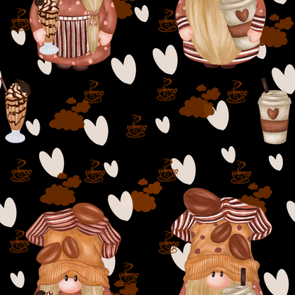 Latte Lane Pattern 8 Minky Fabric