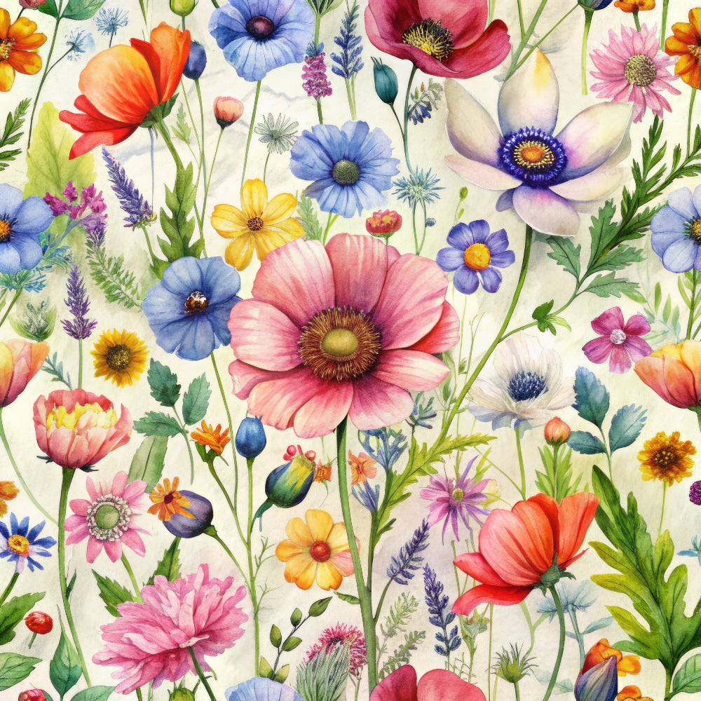 Colorful Bliss Wildflowers Pattern 10 Quilting Cotton Fabric
