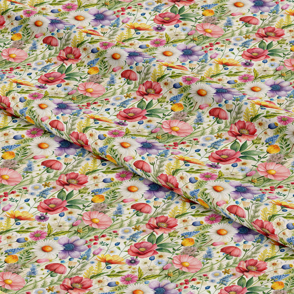 Colorful Bliss Wildflowers Pattern 1 Quilting Cotton Fabric