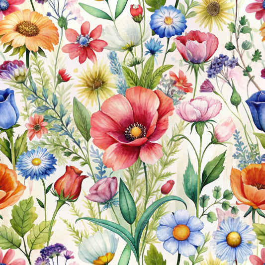 Colorful Bliss Wildflowers Pattern 7 Quilting Cotton Fabric