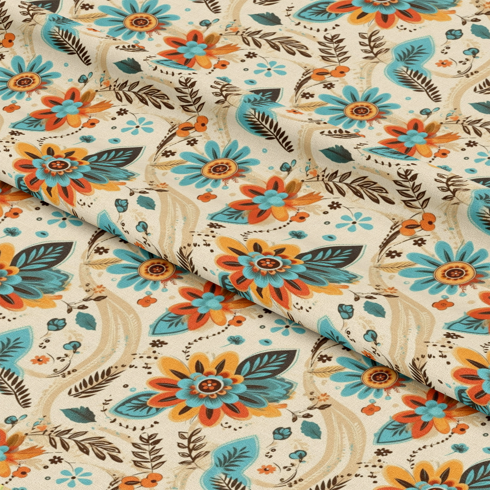 Colorful Boho Pattern 10 Quilting Cotton Fabric