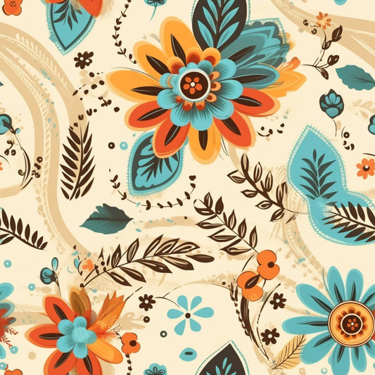 Colorful Boho Pattern 10 Quilting Cotton Fabric