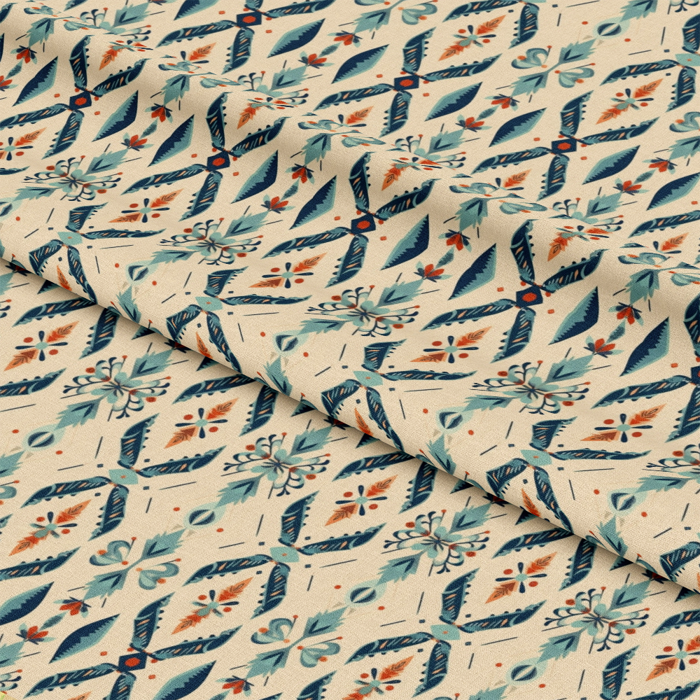 Colorful Boho Pattern 11 Quilting Cotton Fabric