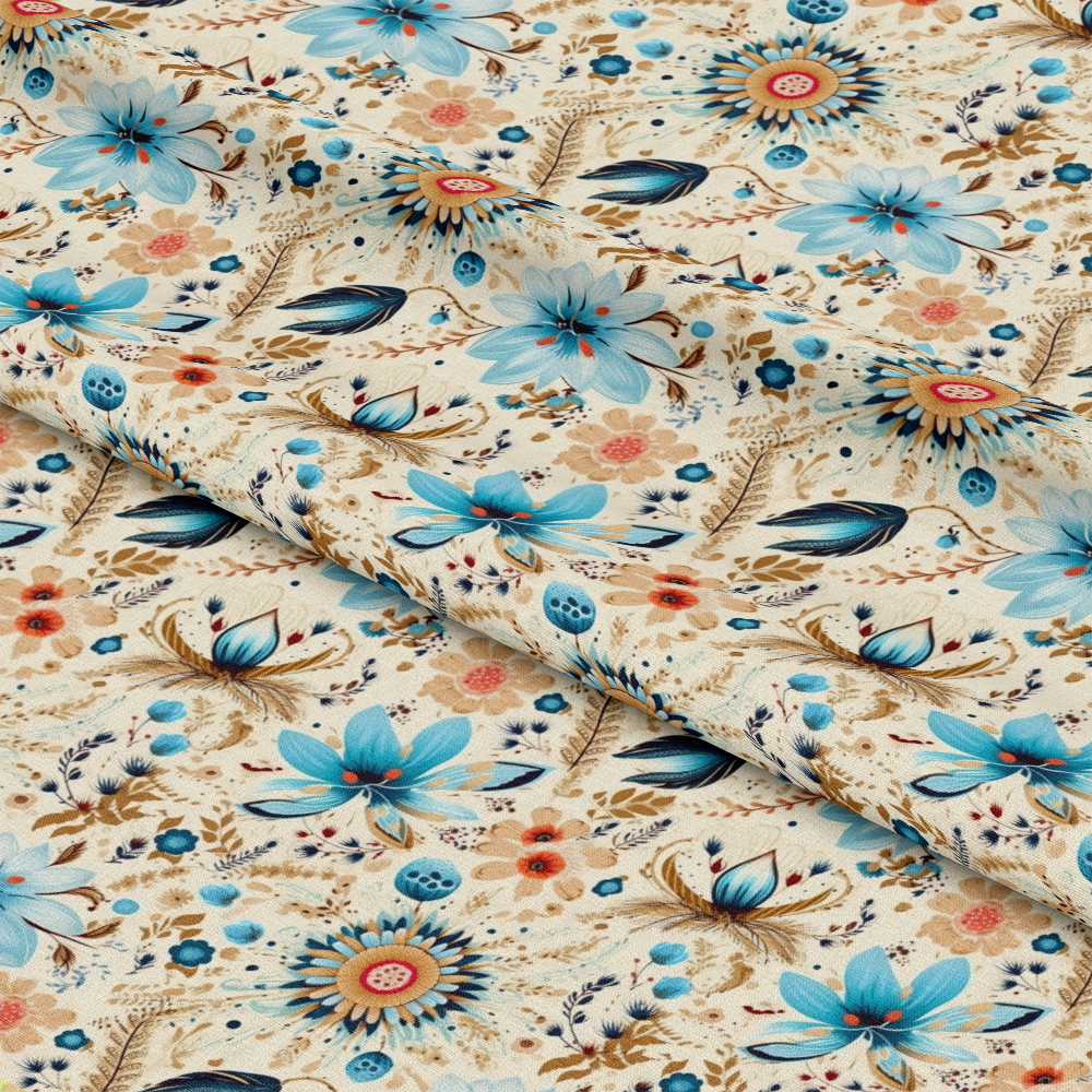 Colorful Boho Pattern 12 Quilting Cotton Fabric