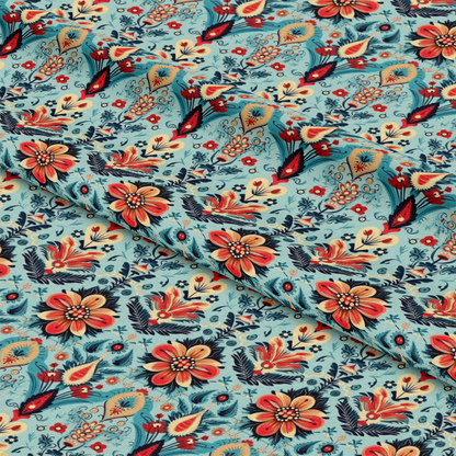 Colorful Boho Pattern 1 Quilting Cotton Fabric