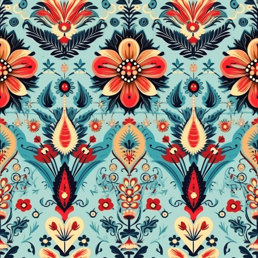 Colorful Boho Pattern 1 Quilting Cotton Fabric