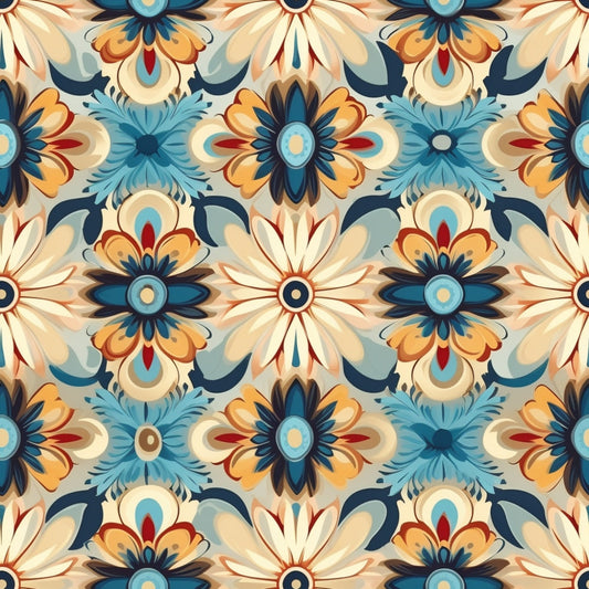 Colorful Boho Pattern 2 Quilting Cotton Fabric