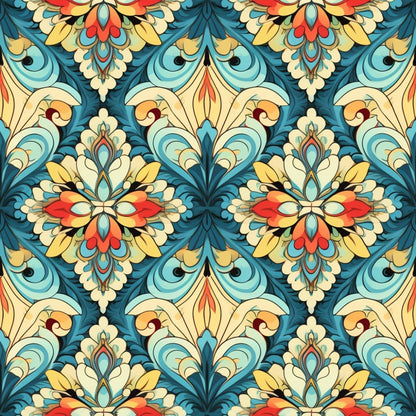Colorful Boho Pattern 3 Quilting Cotton Fabric