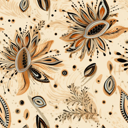 Colorful Boho Pattern 4 Quilting Cotton Fabric