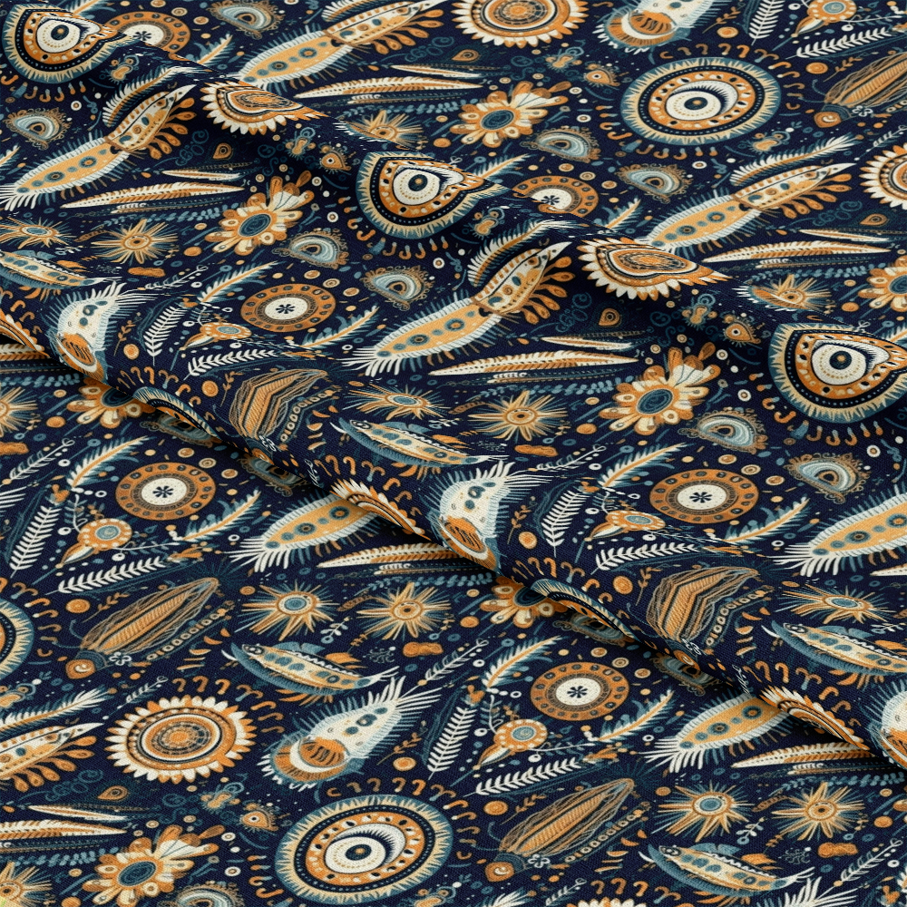 Colorful Boho Pattern 9 Quilting Cotton Fabric