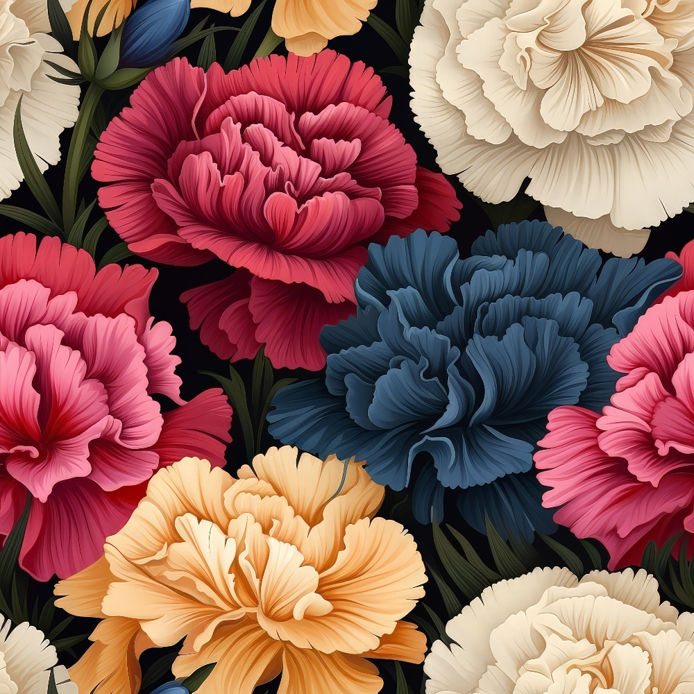 Velvet Blooms Pattern 11 Minky Fabric