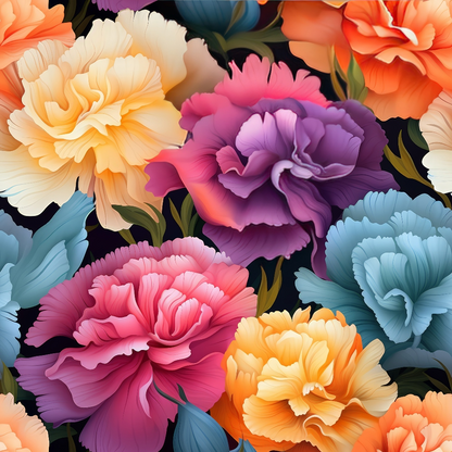 Velvet Blooms Pattern 4 Minky Fabric