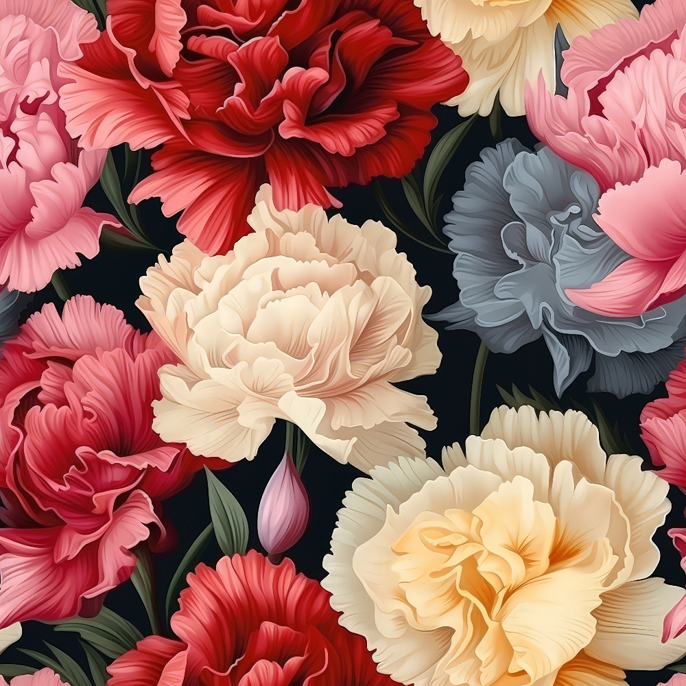 Velvet Blooms Pattern 9 Minky Fabric