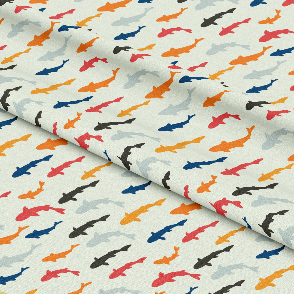 Colorful Fish Pattern Quilting Cotton Fabric