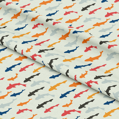 Colorful Fish Pattern Quilting Cotton Fabric