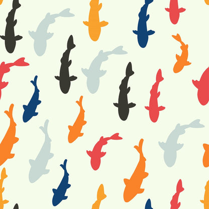 Colorful Fish Pattern Minky Fabric
