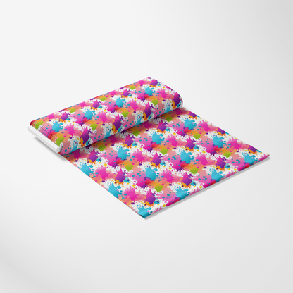 Colorful Paint Splashes Pattern 11 Quilting Cotton Fabric