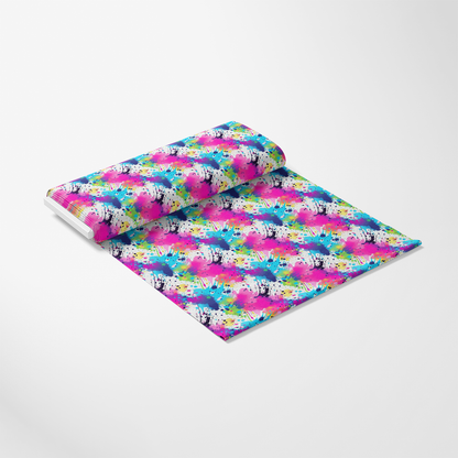 Colorful Paint Splashes Pattern 1 Quilting Cotton Fabric