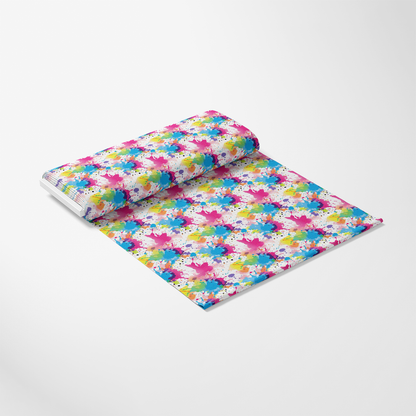 Colorful Paint Splashes Pattern 7 Quilting Cotton Fabric