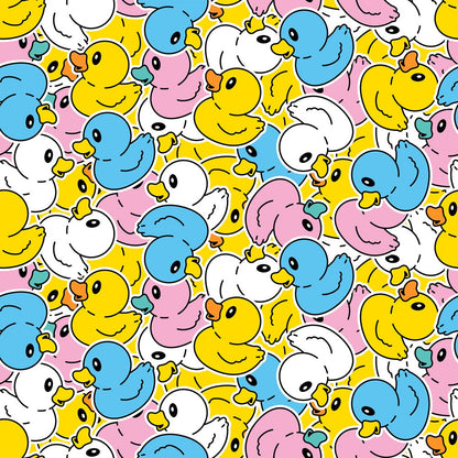 Colorful Rubber Ducks Quilting Cotton Fabric