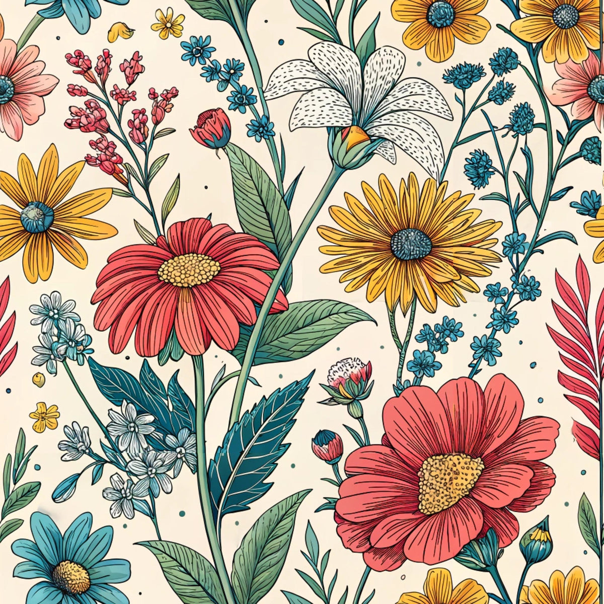 Storybook Meadow Pattern 11 Minky Fabric