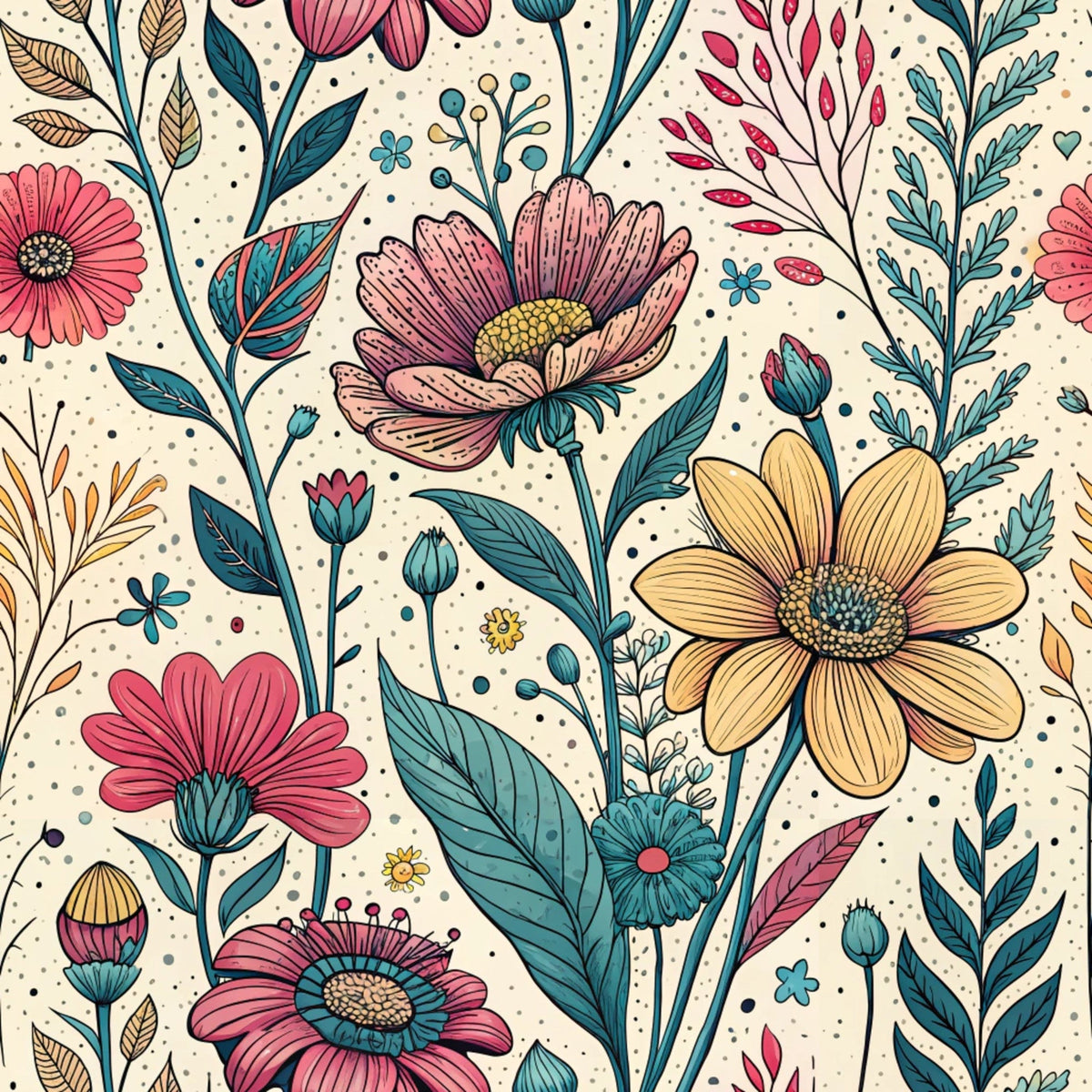 Storybook Meadow Pattern 12 Minky Fabric