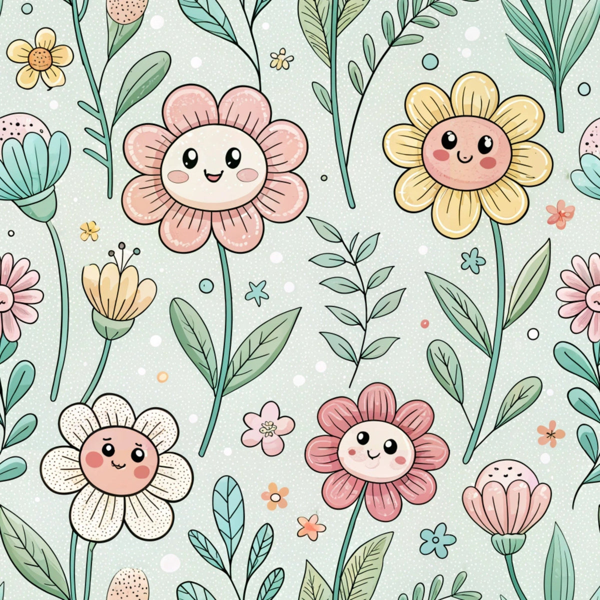 Storybook Meadow Pattern 3 Minky Fabric