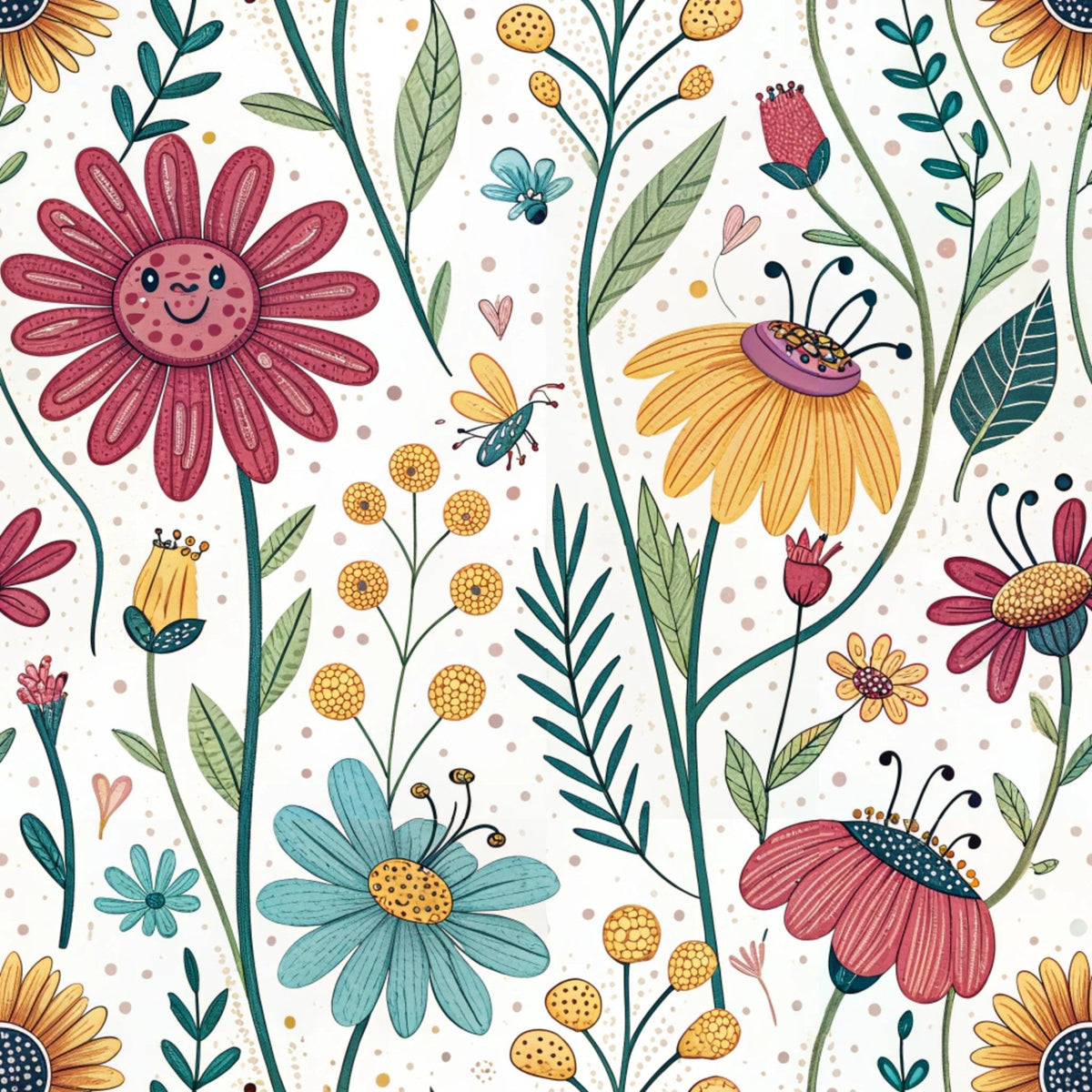 Storybook Meadow Pattern 4 Minky Fabric