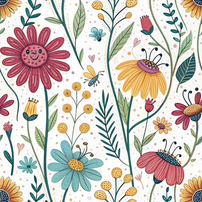Storybook Meadow Pattern 4 Minky Fabric