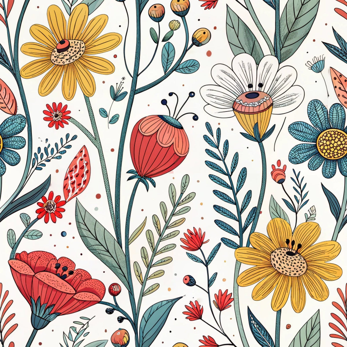 Storybook Meadow Pattern 9 Minky Fabric